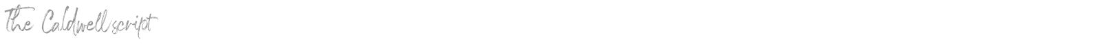 The Caldwell Script font preview